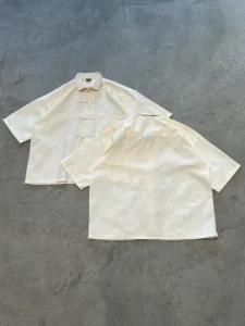 FIRVT YELLOW FROG BUTTON SHIRT