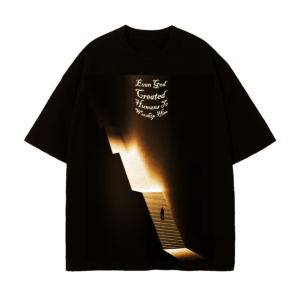 Oversized Black cool Tshirt with quote..